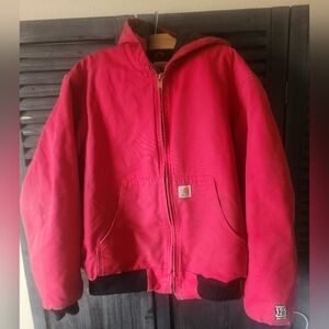 Carhartt J140 Red Hooded Active Jacket 2014 - 125 Year Anniversary